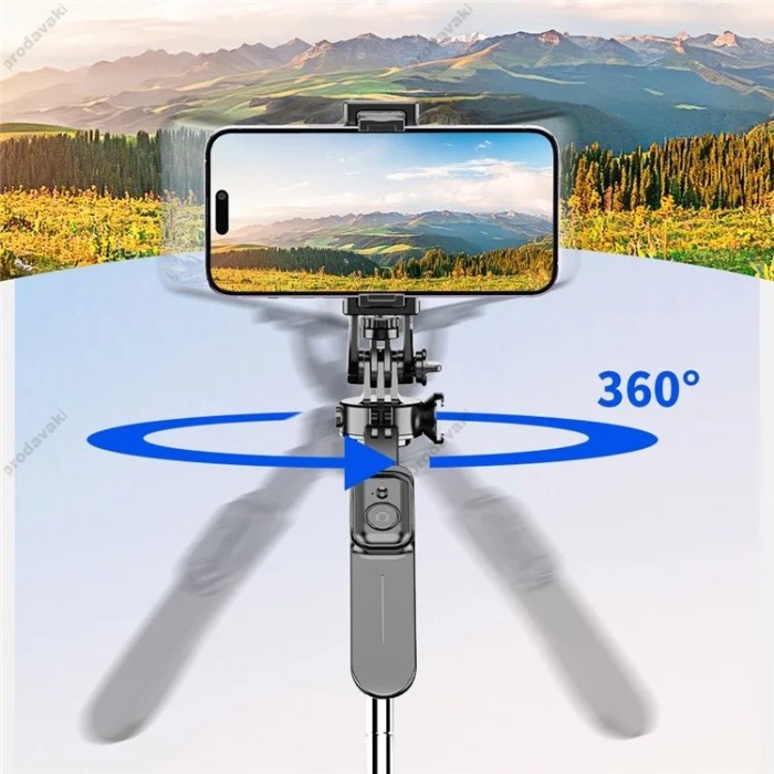 Монопод-трипод Monopod Large Tripod CH C07 stainless steels 2.01m Black