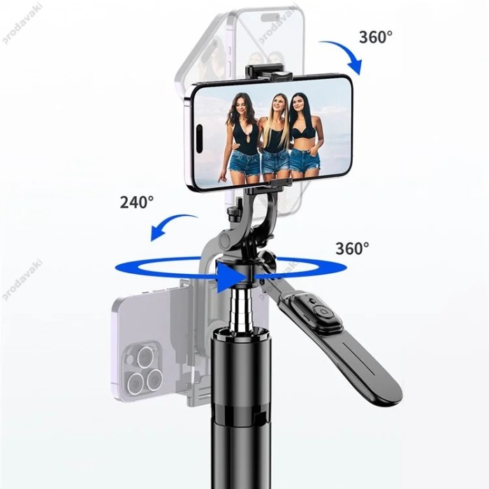 Монопод-трипод Monopod Large Tripod CH C07 stainless steels 2.01m Black