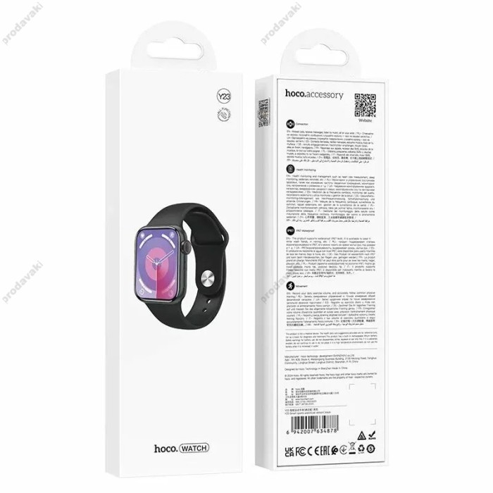Смарт-годинник HOCO Y23 Smart Sports Watch (Call Version) Black