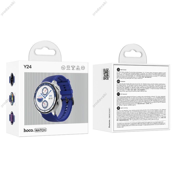 Смарт-годинник HOCO Y24 Smart Sports Watch (Call Version) Blue