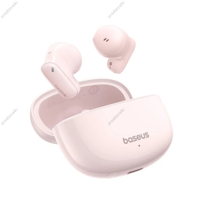 Бездротові Bluetooth навушники Baseus Bowie E11 True Wireless Earphones BT 5.3 Pink A00053500413-Z1