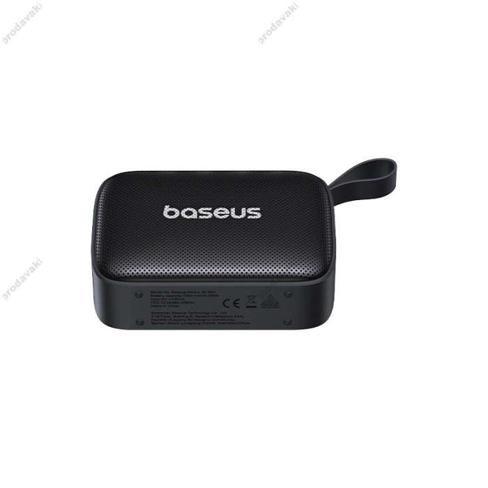 Портативна колонка Bluetooth Baseus AeQur 30 Mini Portable Wireless Speaker 5W Black (A20077900123-00)