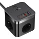 Подовжувач мережі фільтр Baseus PowerCombo Cube Power Strip 3AC+2U+2C 30W 1.5m EU Black E00066400117-00