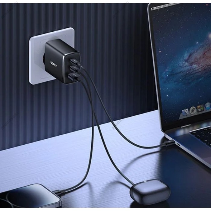 Мережевий зарядний пристрій Baseus Cube Pro Fast Charger 2C+U 65W Black P10152301113-00