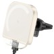 Автомобільний тримач із бездротовою зарядкою Hoco HW17 Crystal magnetic wireless 15W White