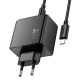 Мережевий зарядний пристрій HOCO CS19A Ocean charger Type-C cable 65W Black