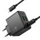 Мережевий зарядний пристрій HOCO CS19A Ocean charger Type-C cable 65W Black