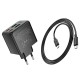 Мережевий зарядний пристрій HOCO CS19A Ocean charger Type-C cable 65W Black