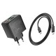 Мережевий зарядний пристрій HOCO CS18A Ocean charger Type-C cable 45W Black