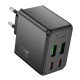 Мережевий зарядний пристрій HOCO CS19A Ocean charger 65W Black