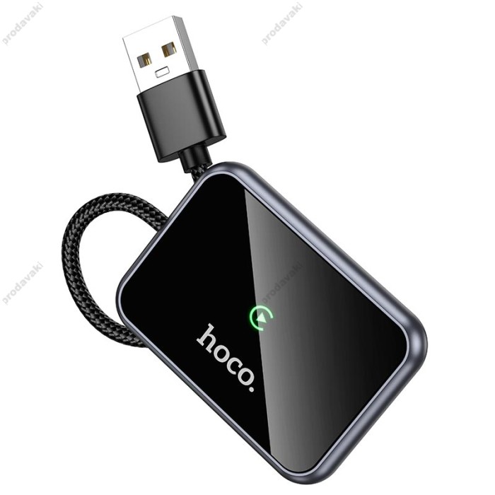 Автомобільний бездротовий адаптер Carplay Hoco HU1 Way Car wireless adapter Grey