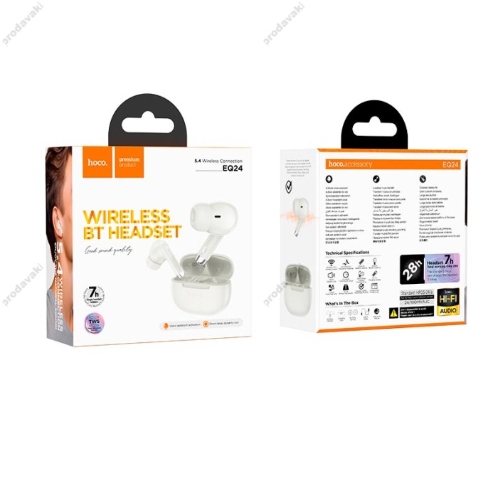 Бездротові Bluetooth навушники HOCO EQ24 Estrella wireless headset BT 5.4 Gold