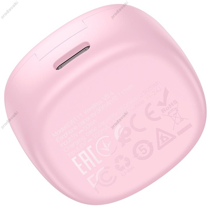 Бездротові Bluetooth навушники HOCO EW111 Friendly true wireless children headset BT 5.4 Pink