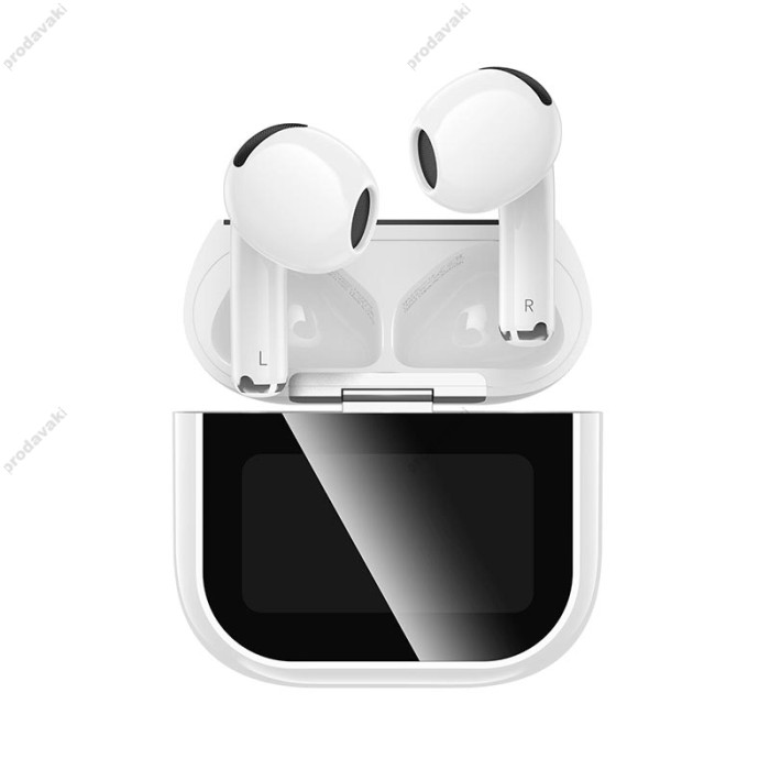 Бездротові Bluetooth навушники HOCO EW82 Sparkle true wireless touch screen headset BT 5.4 White