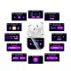 Бездротові Bluetooth навушники HOCO EW82 Sparkle true wireless touch screen headset BT 5.4 White