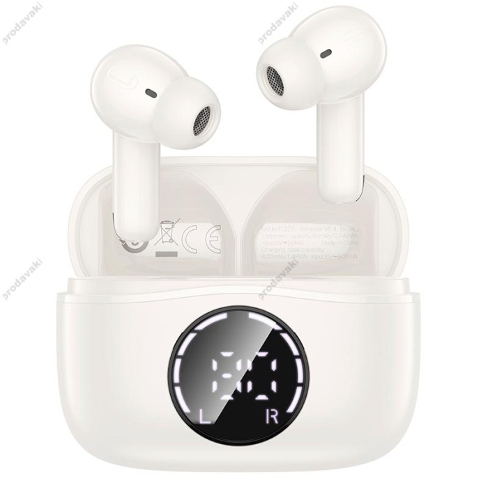 Бездротові Bluetooth навушники HOCO EQ22 singer true wireless ANC+ENC noise BT 5.4 White