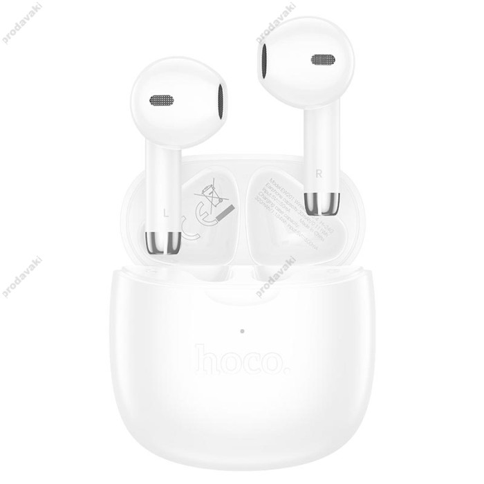 Бездротові Bluetooth навушники HOCO EW201 Graceful true wireless headset BT 5.4 White