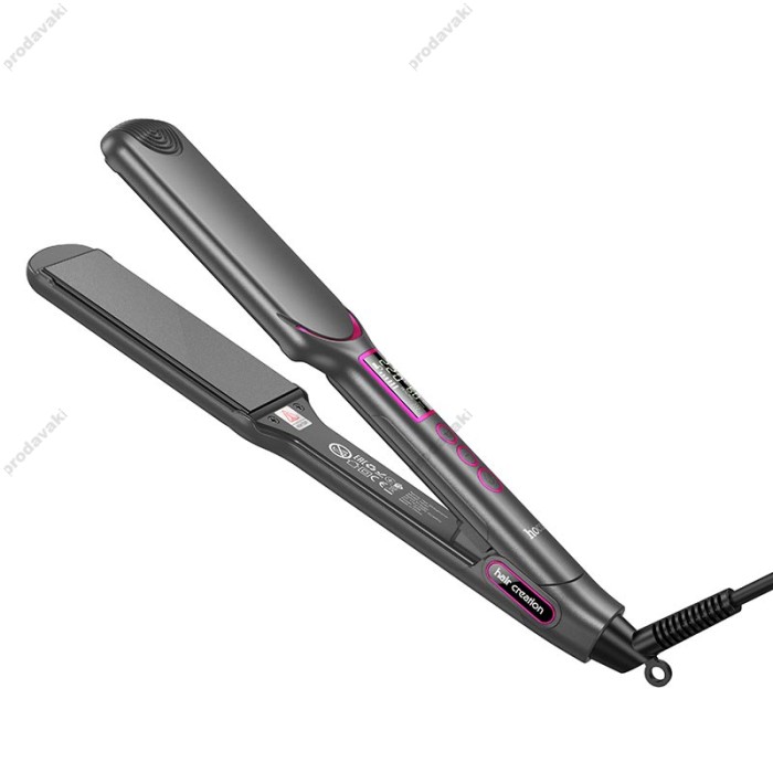 Плойка для волосся Hoco HP42 Wide board hair straightener with digital display 6 levels Grey