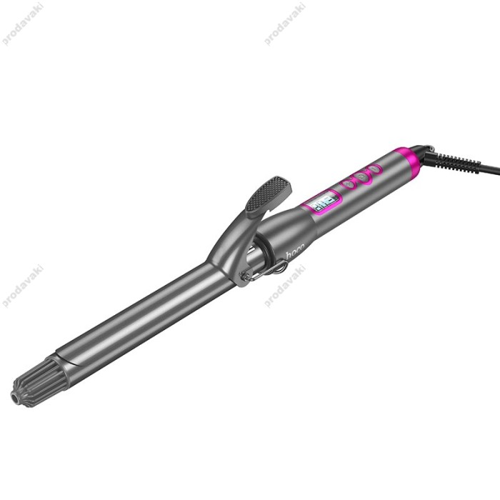 Плойка для волосся Hoco HP43 Electric manual curling iron with digital display Grey