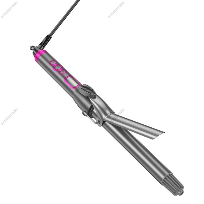 Плойка для волосся Hoco HP43 Electric manual curling iron with digital display Grey