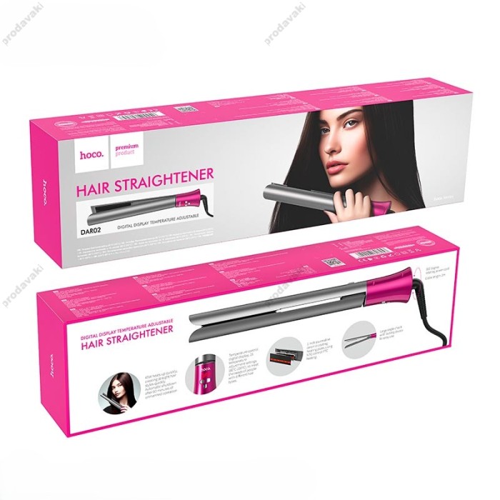 Плойка для волосся Hoco DAR02 Jade hair straightener 45W Grey