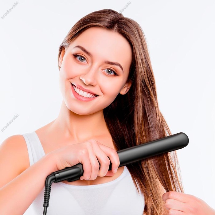 Плойка для волосся Hoco HP40 Straight and curly hair dual-purpose hair straightener 50W White