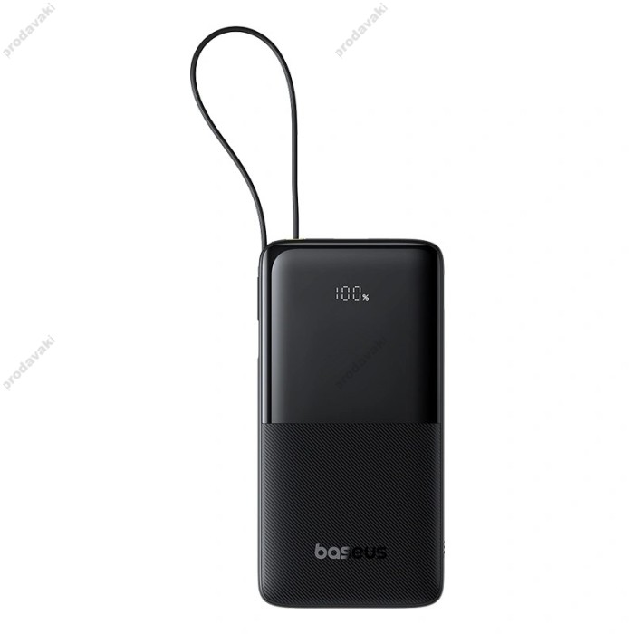 Повербанк портативний акумулятор Power bank Baseus Bipow 2 Built-in 20W 10000 mAh Black P10077101113-00