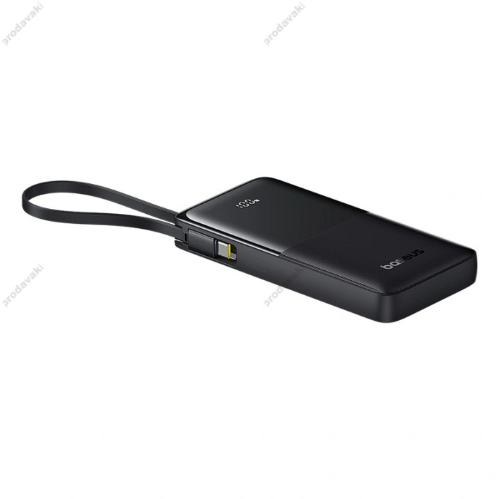 Повербанк портативний акумулятор Power bank Baseus Bipow 2 Built-in 20W 10000 mAh Black P10077101113-00