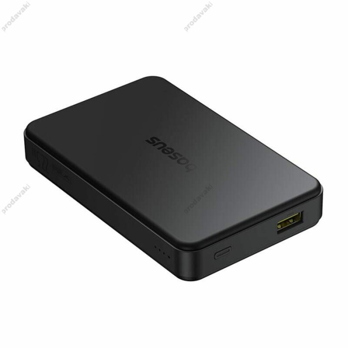 Повербанк портативний акумулятор Power bank Baseus Airpow Ⅱ Qi2 Magnetic 22.5W 10000 mAh Black P10080000123-00