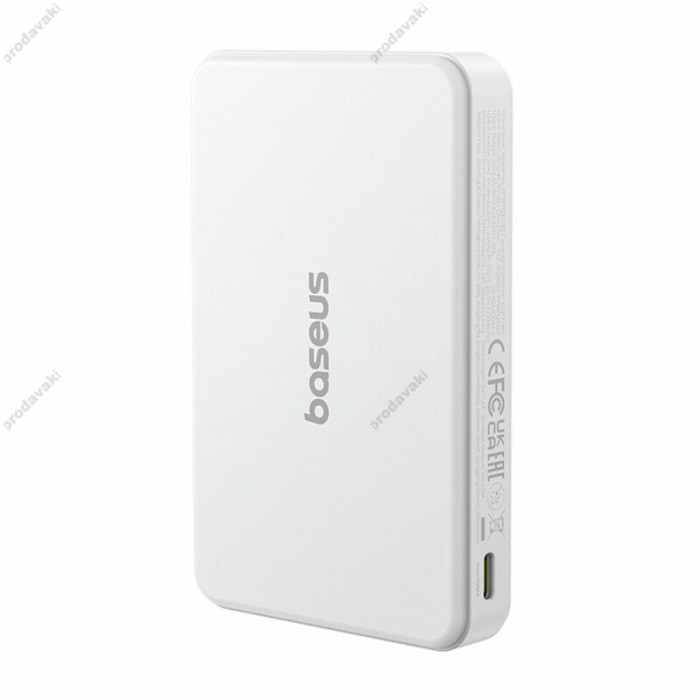 Повербанк портативний акумулятор Power Bank Baseus Airpow Ⅱ Qi2 Magnetic 22.5W 10000 mAh White P10080000213-00