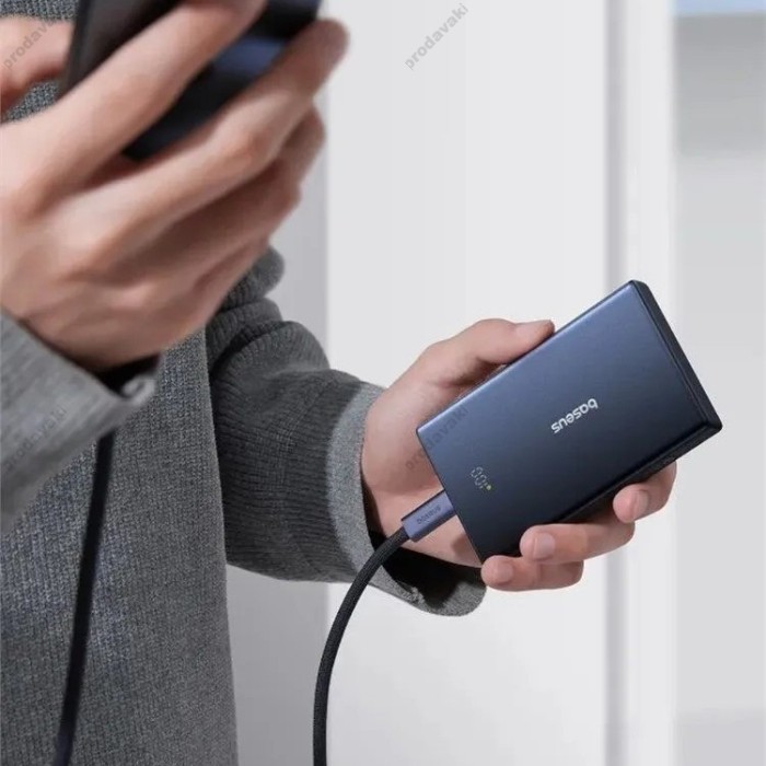 Повербанк портативний акумулятор Power bank Baseus PicoGo Digital Display 20W 10000 mAh Black P10076801123-00
