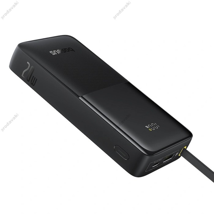 Повербанк портативний акумулятор Power bank Baseus Bipow 2 Digital Display 20W 20000 mAh Black P10077101113-01