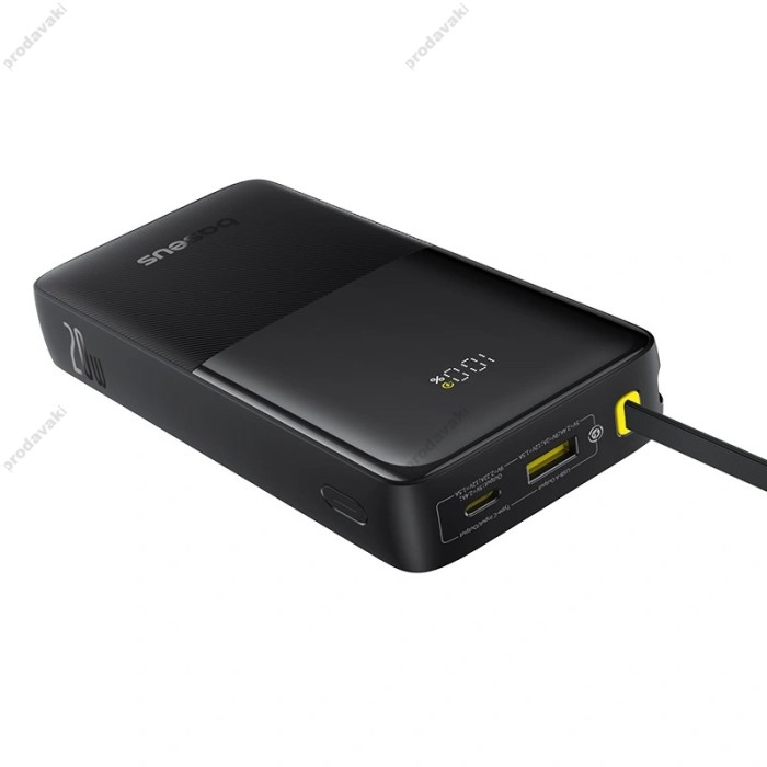 Повербанк портативний акумулятор Power bank Baseus Bipow 2 Digital Display 20W 20000 mAh Black P10077101113-01