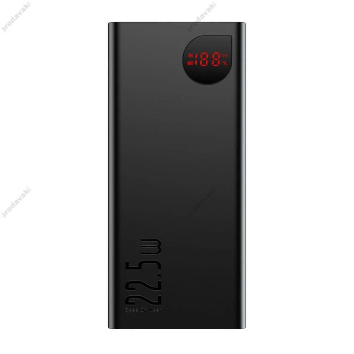 Повербанк портативний акумулятор Power bank Baseus Adaman Metal 22.5W 10000 mAh Black PPAD070001 
