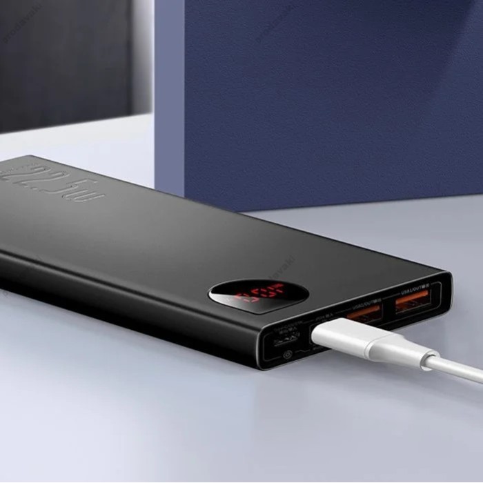 Повербанк портативний акумулятор Power bank Baseus Adaman Metal 22.5W 10000 mAh Black PPAD070001 