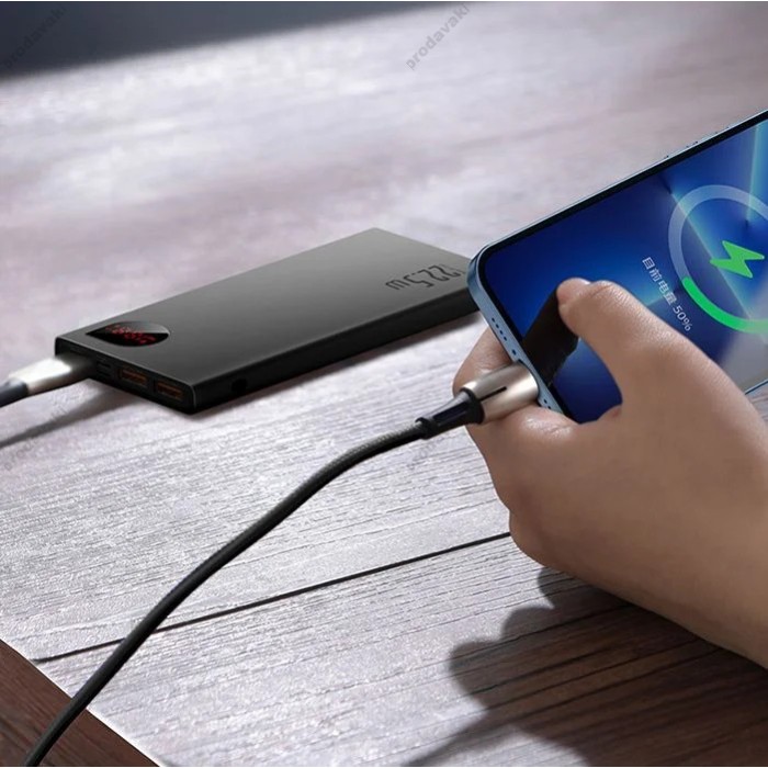 Повербанк портативний акумулятор Power bank Baseus Adaman Metal 22.5W 10000 mAh Black PPAD070001 