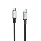 Кабель HOCO US10 excellent speed cable 5Gbps USB 3.0 Type-C to Type-C 3A 0.5m Black