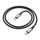 Кабель HOCO US10 excellent speed cable 5Gbps USB 3.0 Type-C to Type-C 3A 0.5m Black
