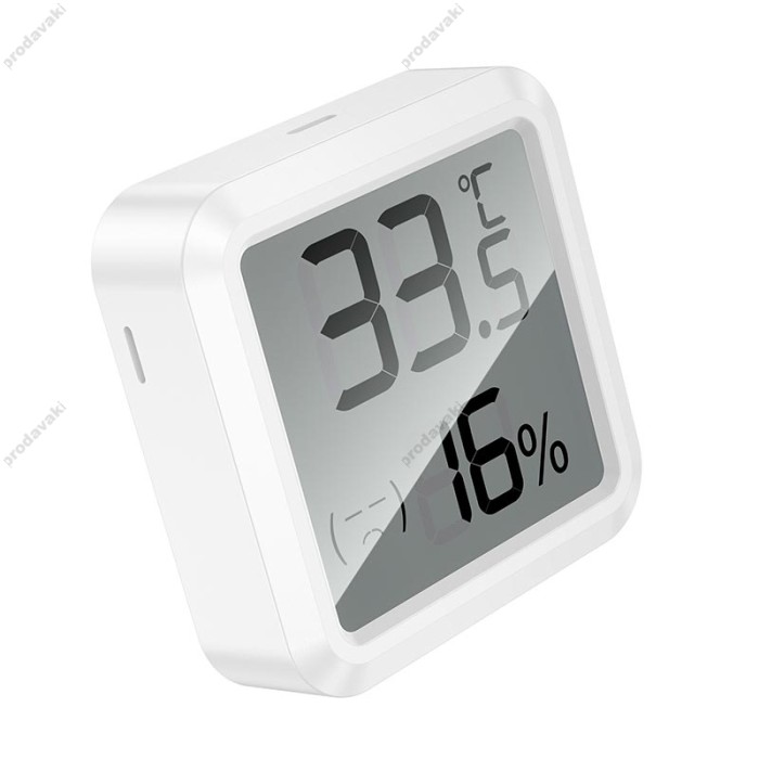 Цифровий термометр гігрометр Hoco HX40 Indoor electronic hygrothermometer White