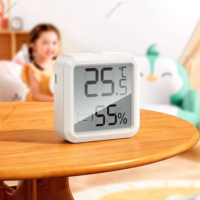Цифровий термометр гігрометр Hoco HX40 Indoor electronic hygrothermometer White