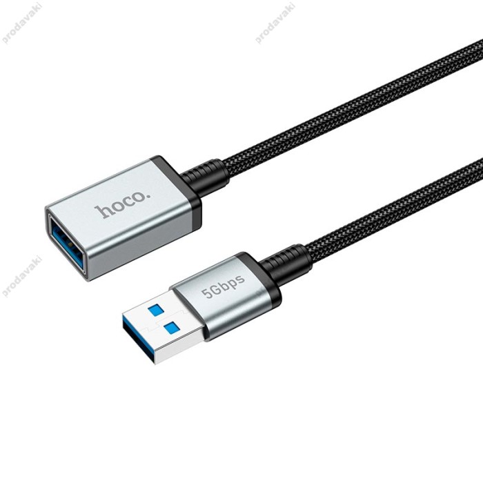 Кабель HOCO US10 USB male to USB female USB3.0 excellent speed extension cable 0.5m 5Gbps OTG