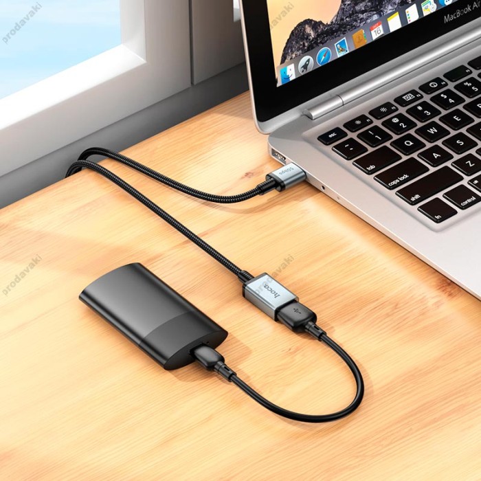Кабель HOCO US10 USB male to USB female USB3.0 excellent speed extension cable 0.5m 5Gbps OTG