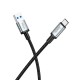 Кабель HOCO US10 excellent speed cable USB to Type-C USB 3.0 0.5m 3A 5Gbps Black