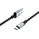 Кабель HOCO US10 excellent speed cable USB to Type-C USB 3.0 0.5m 3A 5Gbps Black