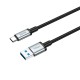 Кабель HOCO US10 excellent speed cable USB to Type-C USB 3.0 0.5m 3A 5Gbps Black