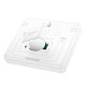 Цифровий термометр гігрометр Hoco HX41 Indoor electronic clock with hygrothermometer White