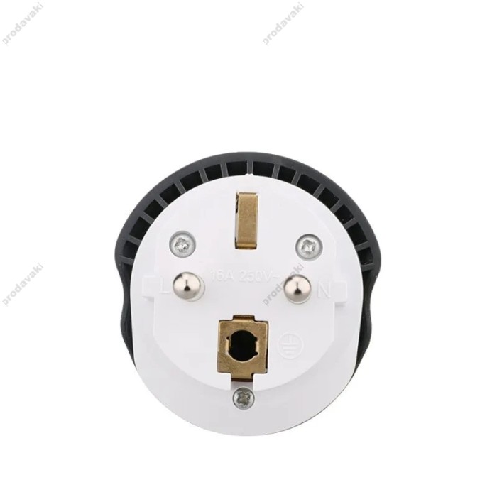 Мережевий адаптер Merkan Unimpeded universal conversion plug (EU) 16А Grey-White