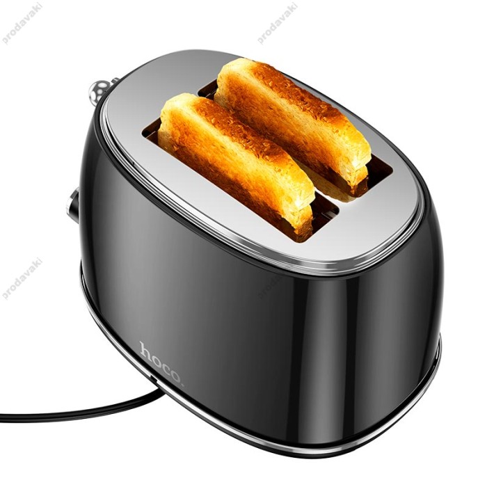 Тостер Hoco HE50 Retro toaster 850W 38mm slot Black