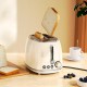 Тостер Hoco HE50 Retro toaster 850W 38mm slot Milky white