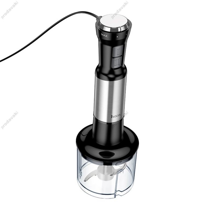 Ручний блендер HOCO HE30 4-in-1 handheld blender 500W 3 Mode 4 gear Silver